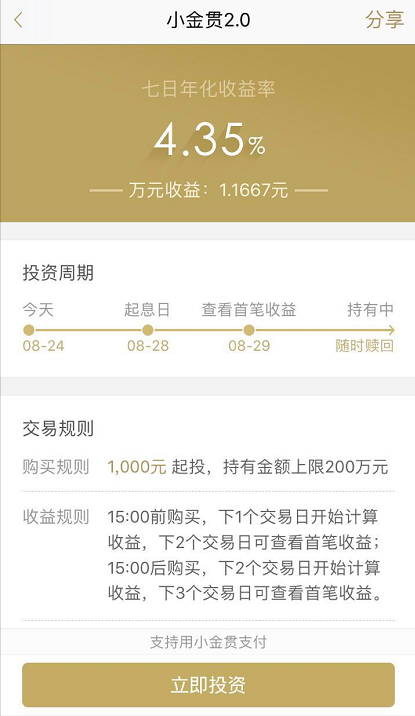 个人投资理财选什么产品？小金贯2.0助用户实现财富增值