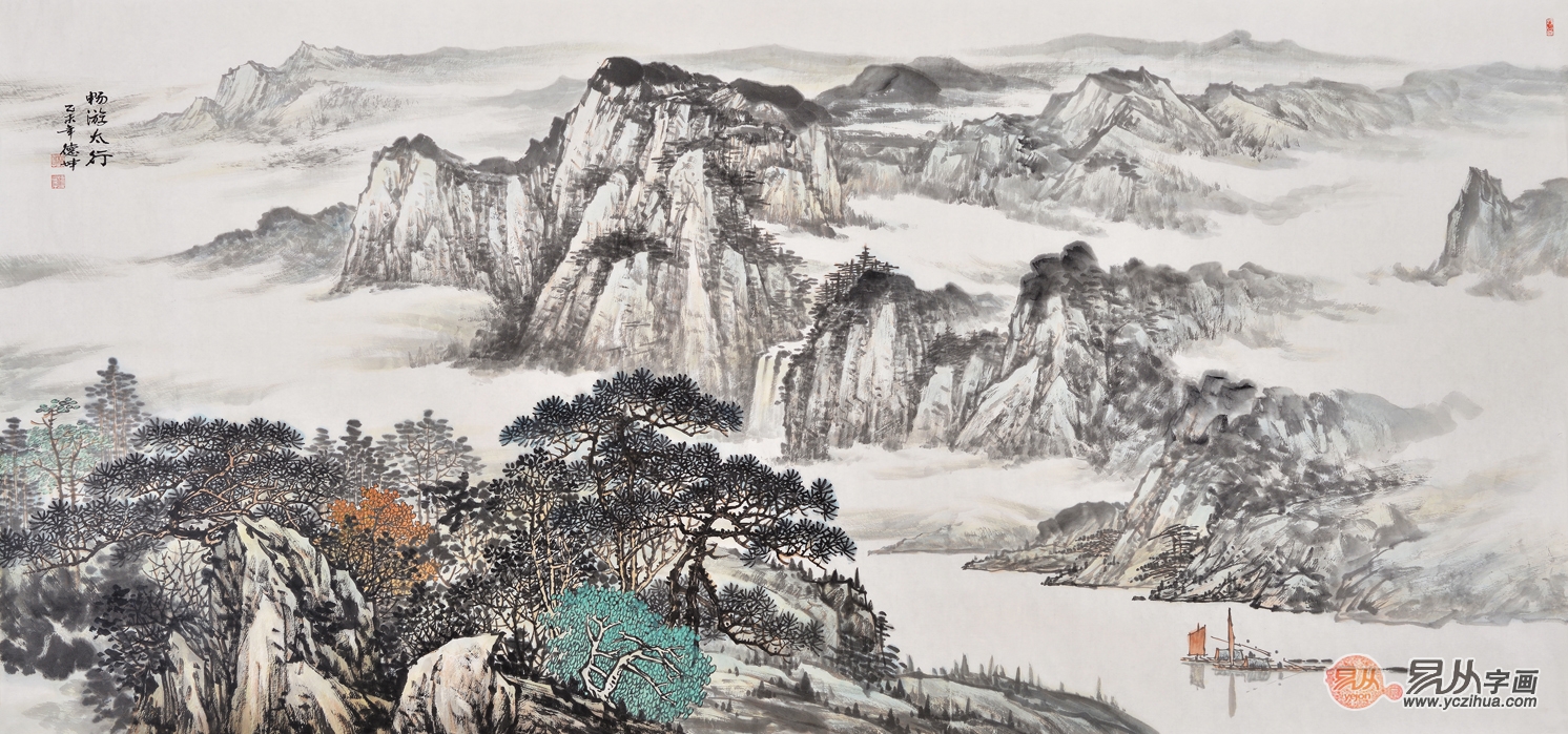 高档客厅装饰画----名家精品山水画篇 打造精致美家!