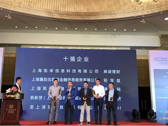 麻袋理财荣获“科技金融十强平台”称号